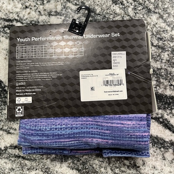 Athletic Works Girls Thermal Set XS 4-5 - Picture 2 of 10